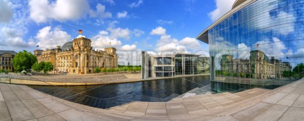 Berlin, old and modern Bundestag buildings, Germany - GlobePhotos - royalty free stock images