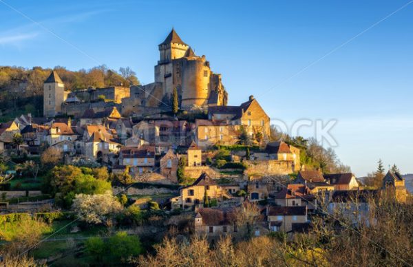 Medieval Castelnaud village and castle, Perigord, France - GlobePhotos - royalty free stock images