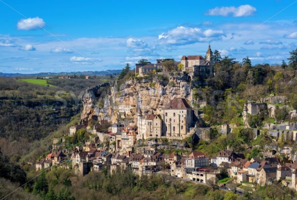 Rocamadour village, a beautiful UNESCO world culture heritage site, France - GlobePhotos - royalty free stock images