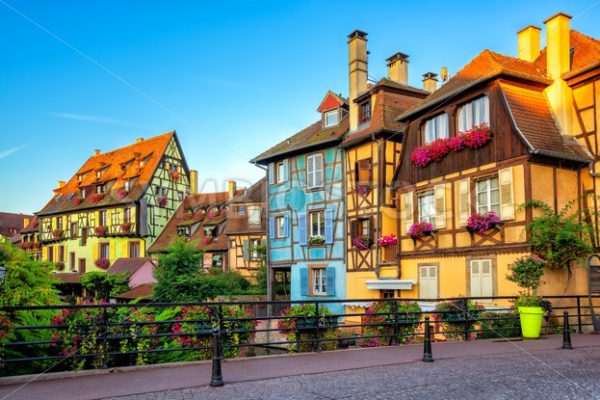 Colorful timber houses in Colmar Old Town, Alsace, France - GlobePhotos - royalty free stock images