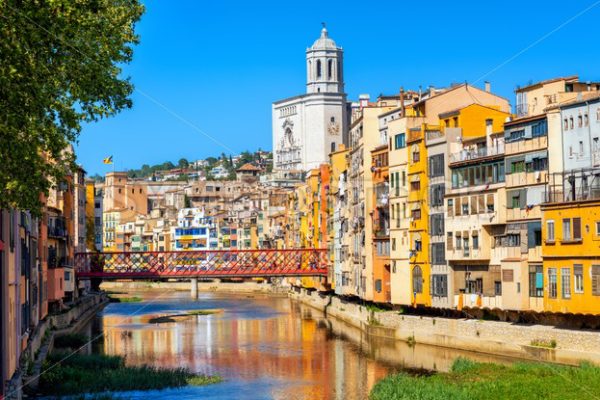 Girona Old Town, Catalonia, Spain - GlobePhotos - royalty free stock images