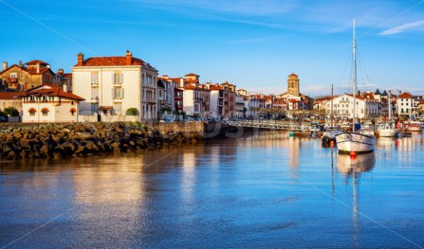 St Jean de Luz Old Town and port, Basque country, France - GlobePhotos - royalty free stock images