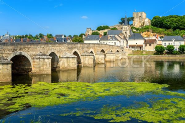 Montrichard Old Town on Cher river, France - GlobePhotos - royalty free stock images