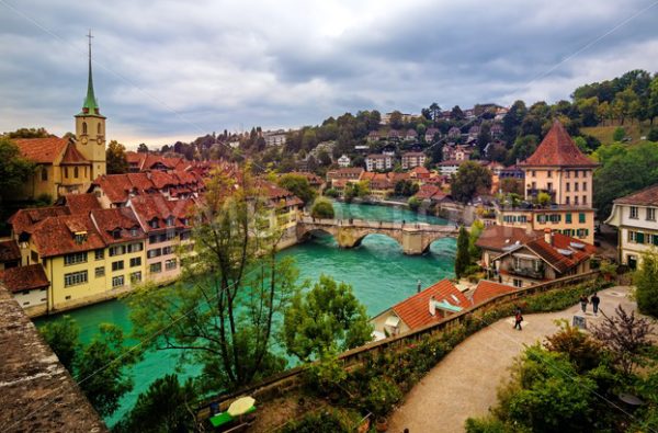 Bern historical Old Town, capital city of Switzerland - GlobePhotos - royalty free stock images