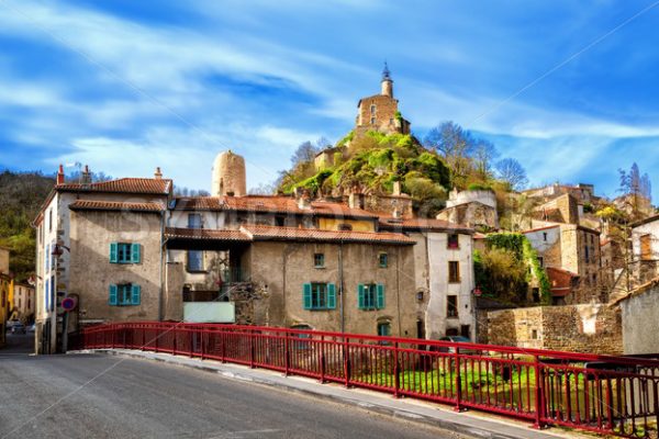 Champeix town in Puy-de-Dome department, Auvergne, France - GlobePhotos - royalty free stock images