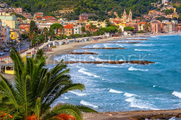 Laigueglia Town On Italian Riviera Alassio Liguria Italy - 