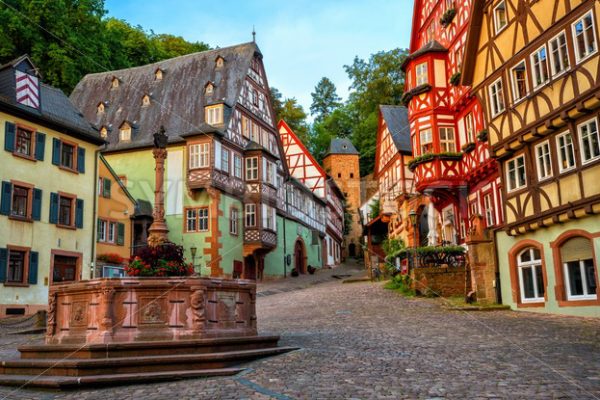 Miltenberg medieval Old Town, Bavaria, Germany - GlobePhotos - royalty free stock images