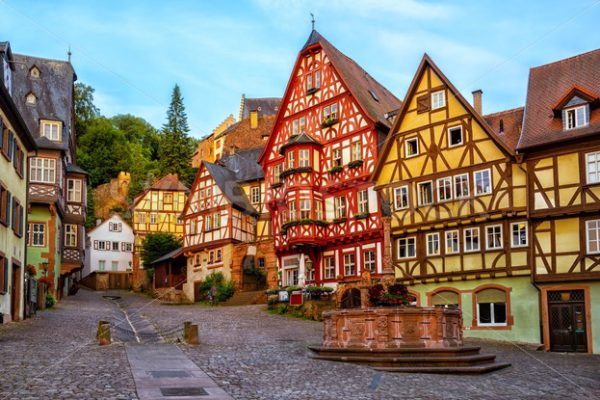 Miltenberg medieval Old Town, Bavaria, Germany - GlobePhotos - royalty free stock images