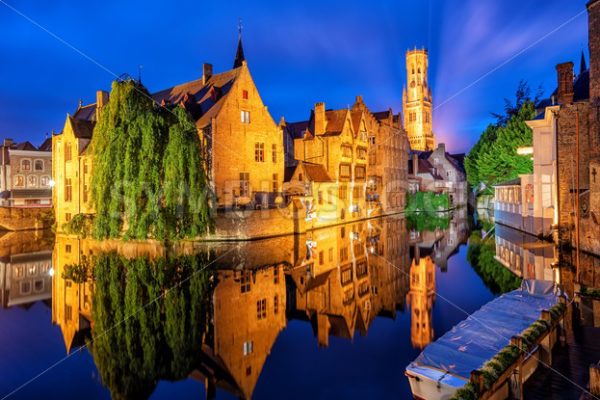 The Bruges historical Old Town, Belgium, an UNESCO World Culture Heritage site - GlobePhotos - royalty free stock images