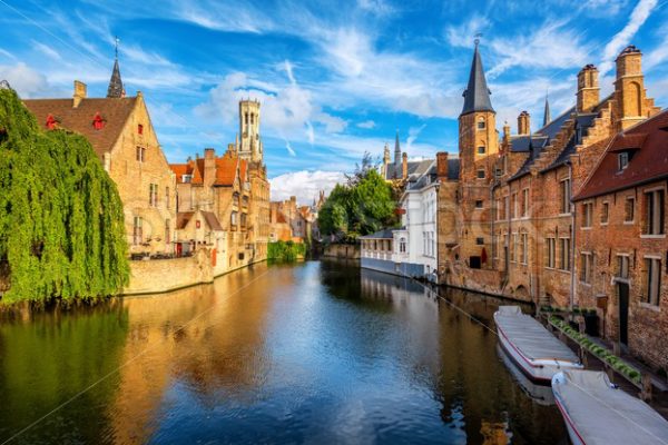 The Bruges historical Old Town, Belgium, an UNESCO World Culture Heritage site - GlobePhotos - royalty free stock images