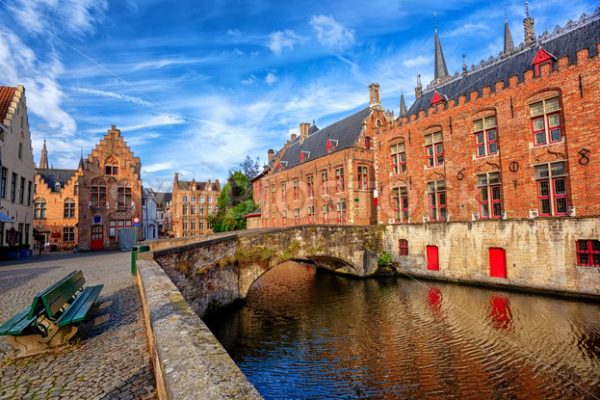 The Bruges historical Old Town, Belgium, an UNESCO World Culture Heritage site - GlobePhotos - royalty free stock images