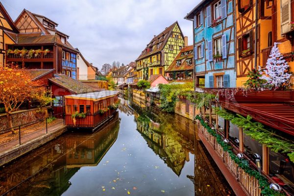 Colorful timber houses in Colmar Old Town, Alsace, France - GlobePhotos - royalty free stock images