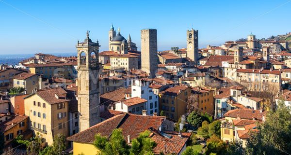 Bergamo historical Old Town, Lombardy, Italy - GlobePhotos - royalty free stock images