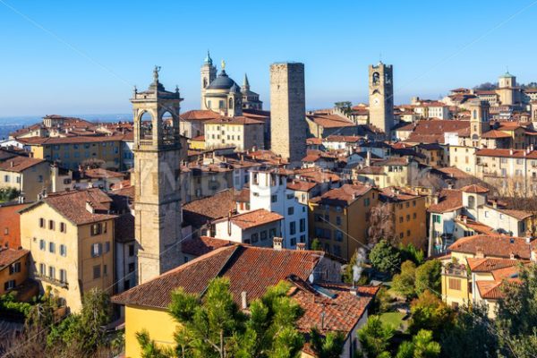 Bergamo historical Old Town, Lombardy, Italy - GlobePhotos - royalty free stock images