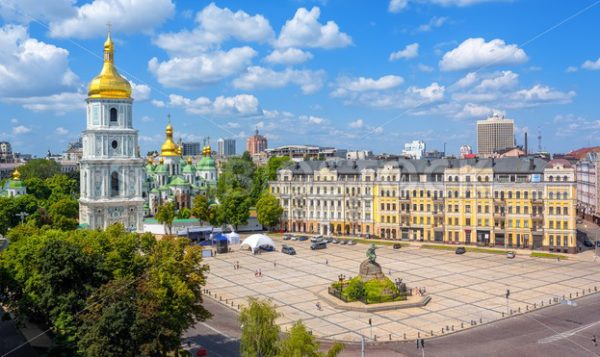 Kiev, Ukraine, city view with St. Sophia’s golden dome cathedral - GlobePhotos - royalty free stock images