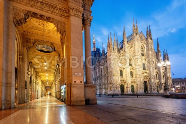 Milan city, the Duomo Cathedral and Galleria Vittorio Emanuele II, Italy - GlobePhotos - royalty free stock images