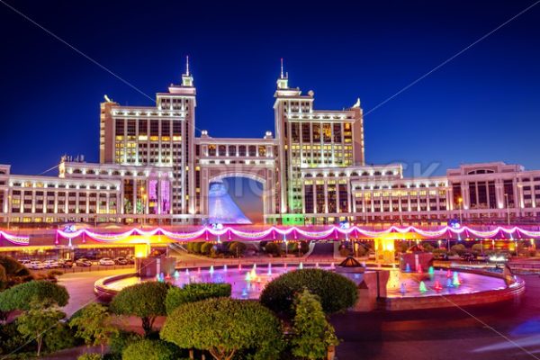 Astana, Kazakhstan, night view of the city - GlobePhotos - royalty free stock images