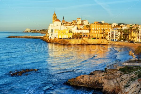 Sitges, Spain, a historical resort town on Costa Dorada - GlobePhotos - royalty free stock images