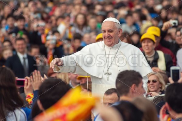 Pope Francis I greets prayers in Vatican City, Rome, Italy - GlobePhotos - royalty free stock images