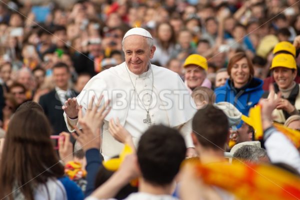 Pope Francis I greets prayers in Vatican City, Rome, Italy - GlobePhotos - royalty free stock images