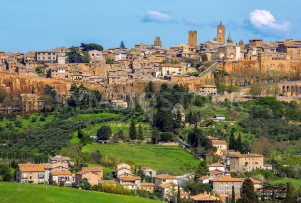 Orvieto, walled hilltop town in Umbria, Italy - GlobePhotos - royalty free stock images