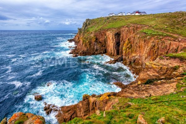 Land’s End cape in Cornwall, England - GlobePhotos - royalty free stock images