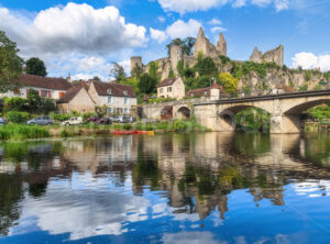 Angles-sur-l’Anglin historical village, Vienne department, France