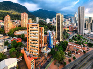 Bogota downtown city center, Santa Fe, Colombia