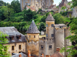 Bourbon castle in Bourbon-l’Archambault Old town, France - GlobePhotos - royalty free stock images