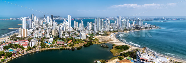 Cartagena city cityscape, Caribbean sea, Colombia - GlobePhotos - royalty free stock images