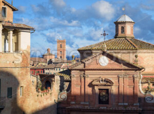 Historical Old town of Siena city, Tuscany, Italy - GlobePhotos - royalty free stock images