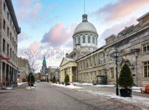 Montreal city center on a cold winter day, Canada - GlobePhotos - royalty free stock images