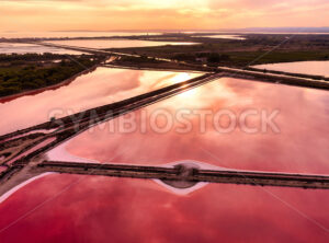 The Saltworks of Aigues Mortes in the Camargue, France