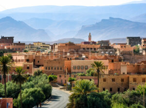 Tinghir town in the Atlas mountains, Morocco - GlobePhotos - royalty free stock images