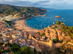 Tossa de Mar resort town on Costa Brava, Spain - GlobePhotos - royalty free stock images