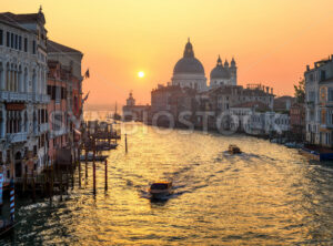 Venice, Italy, the Grand Canal in sunrise light - GlobePhotos - royalty free stock images