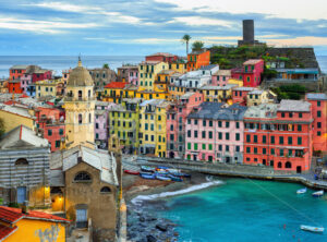 Vernazza village in Cinque Terre, Liguria, Italy - GlobePhotos - royalty free stock images