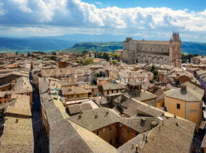 View over the roofs of the Old town of Orvieto, Italy - GlobePhotos - royalty free stock images