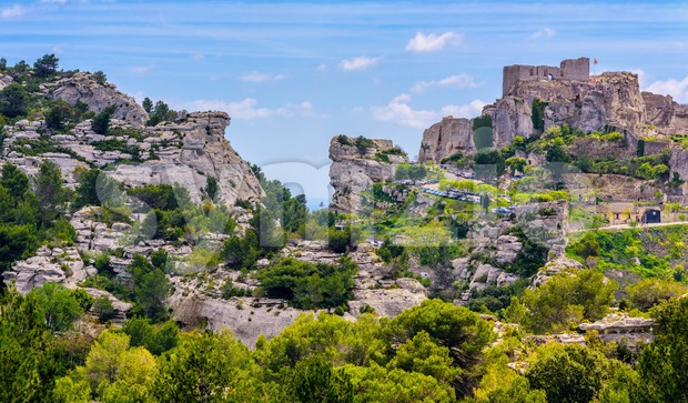 Les Baux De Provence Rocks And Castle Provence France Stock Photo Image 157260 Symzio